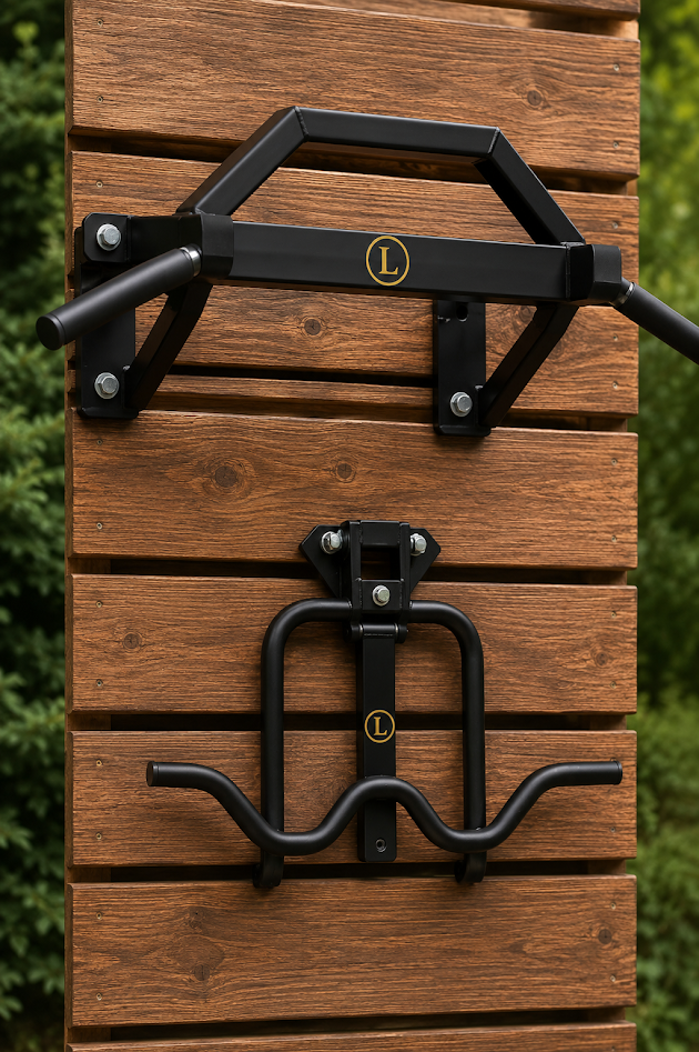 Barra plegable de pared ultra-resistente, con 4 agarres antideslizantes para todos los tipos de dominadas.