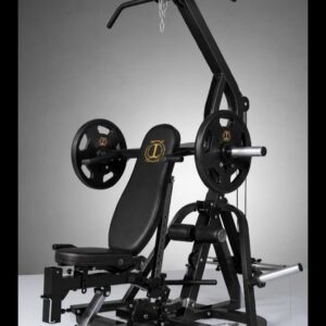 MINI GYM Profesional Leturia 3 en 1 | Press de Hombros + Jalón Dorsal + Extensión de Piernas | Estructura Heavy Duty